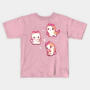 Coquette Cats Kids T-Shirt